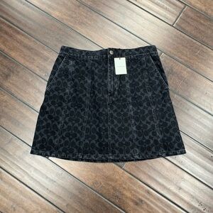 Coach denim skirt